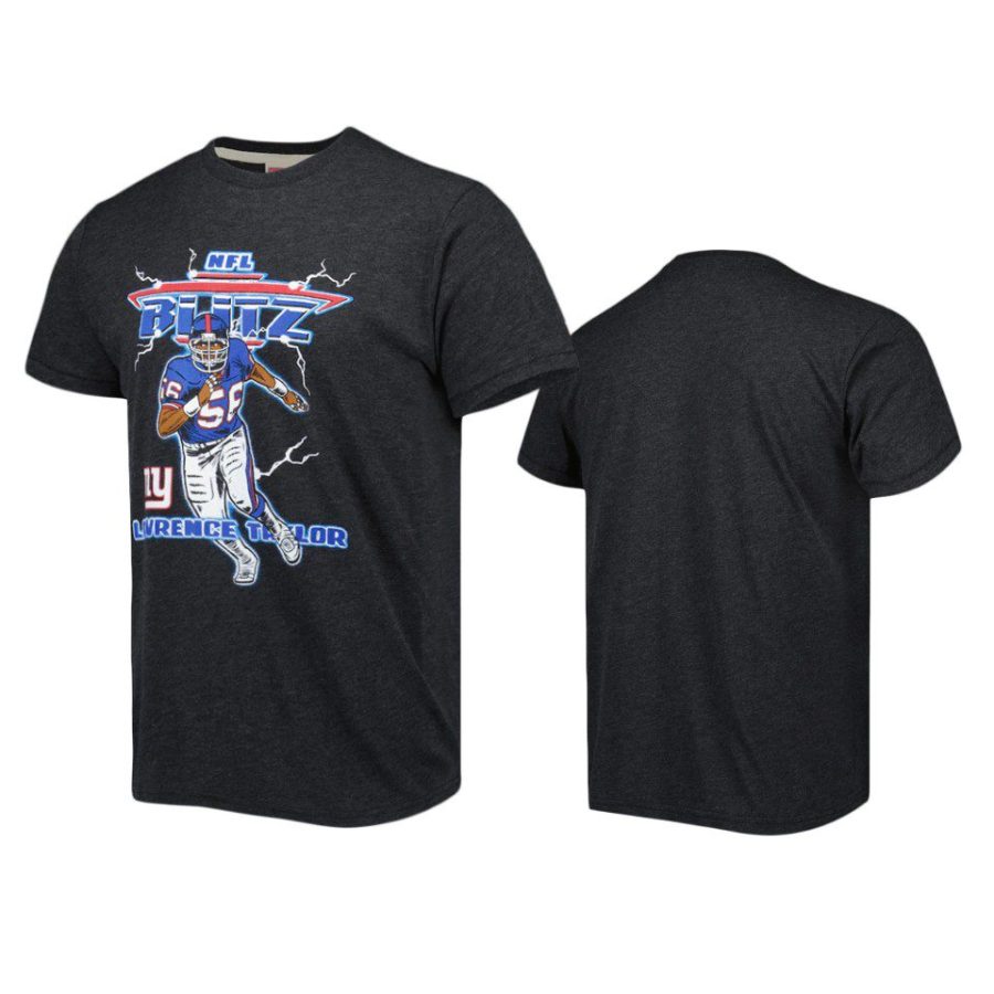 giants lawrence taylor black nfl blitz homage t shirt