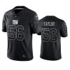 giants lawrence taylor black reflective limited jersey