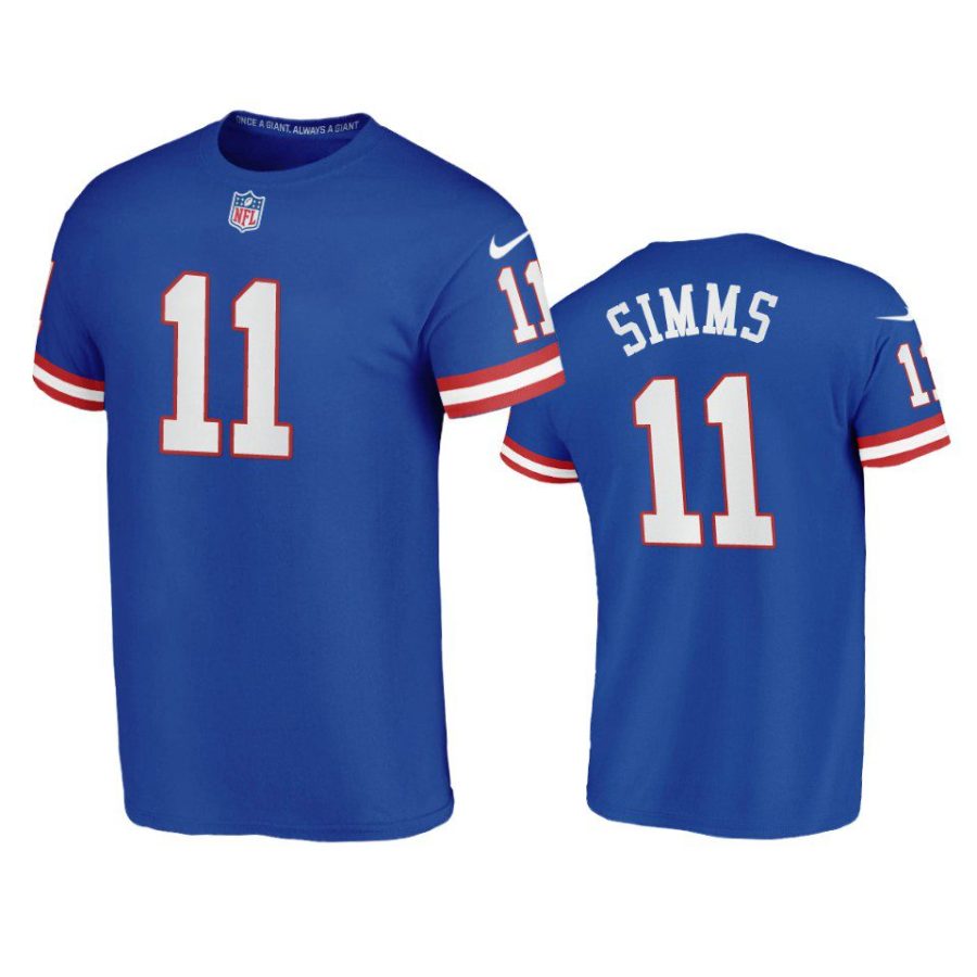 giants phil simms royal classic t shirt