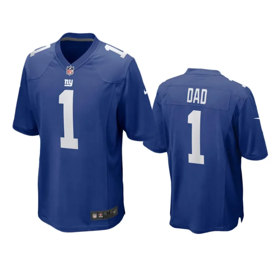 giants royal number 1 dad jersey