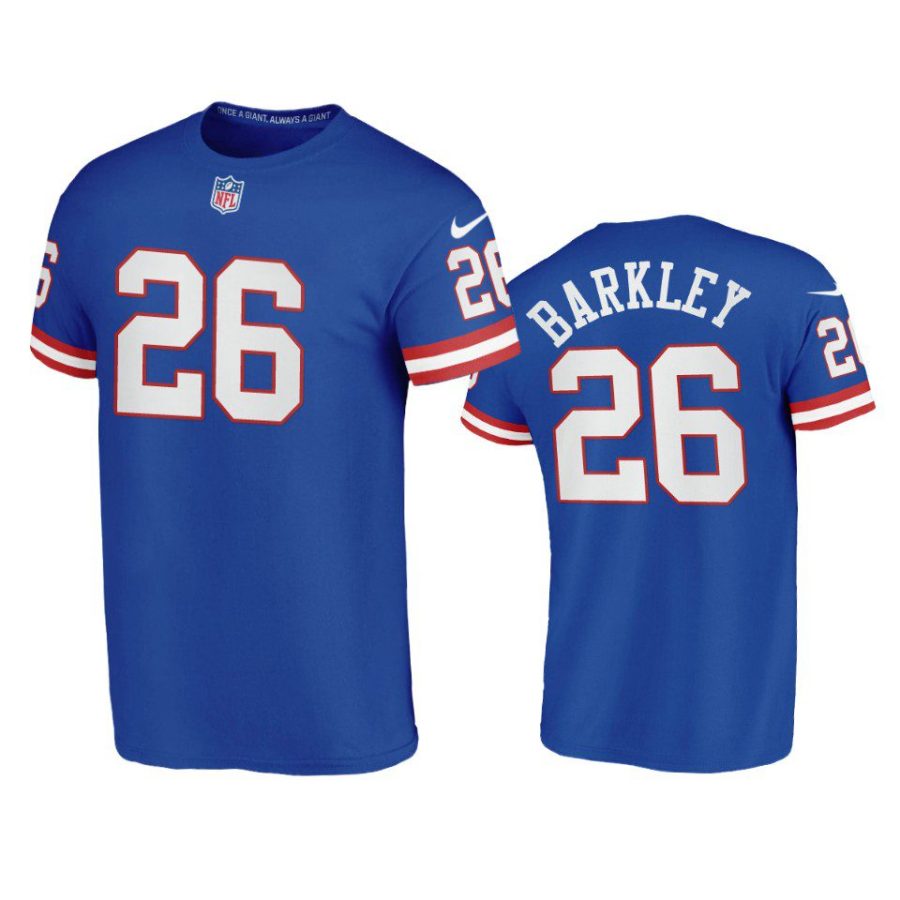 giants saquon barkley royal classic t shirt