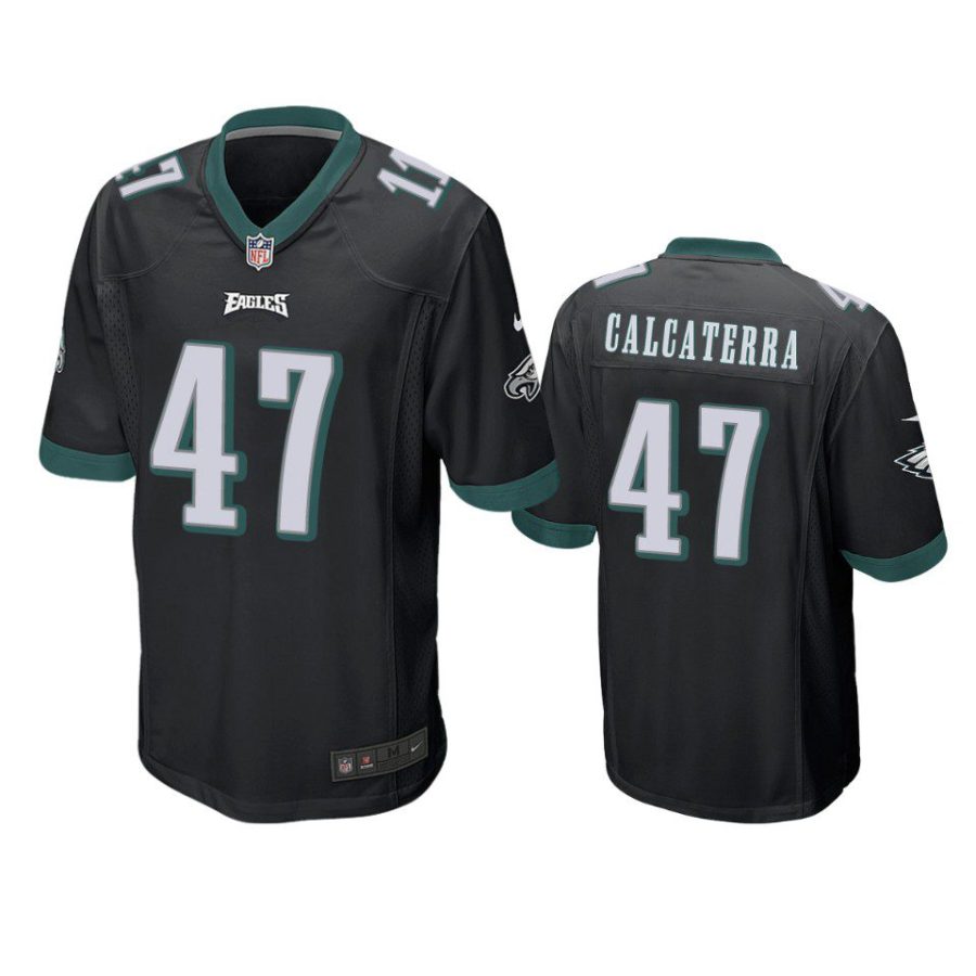 grant calcaterra eagles black game jersey