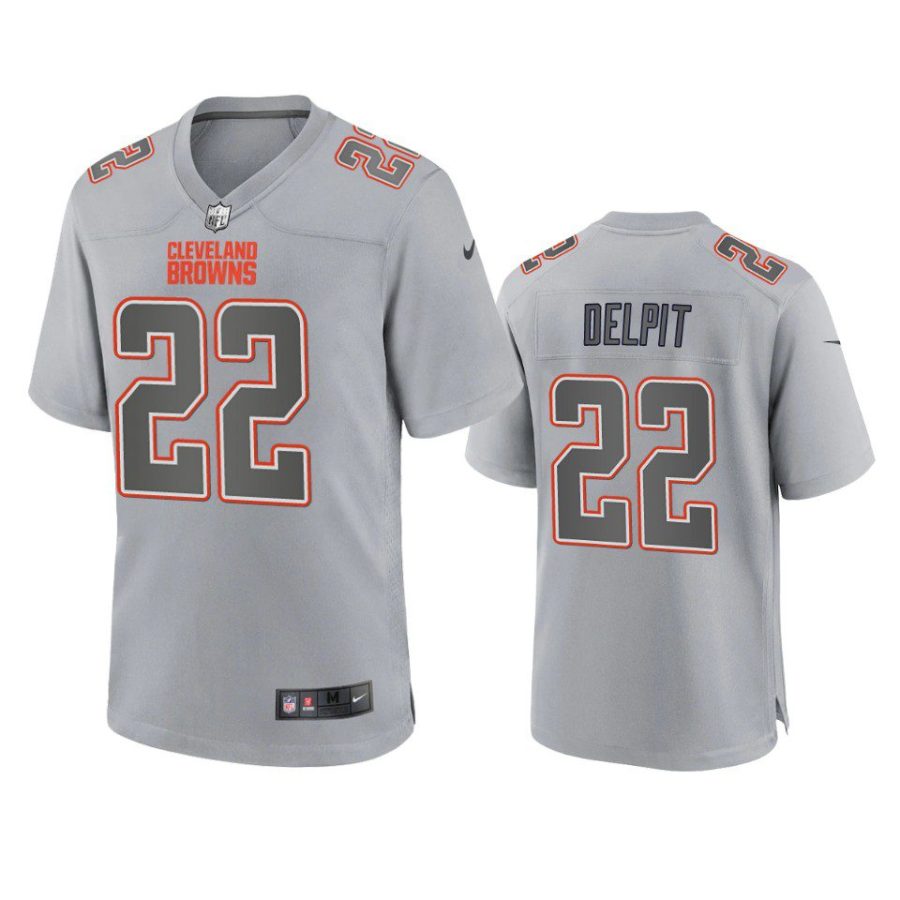 grant delpit browns gray atmosphere fashion game jersey