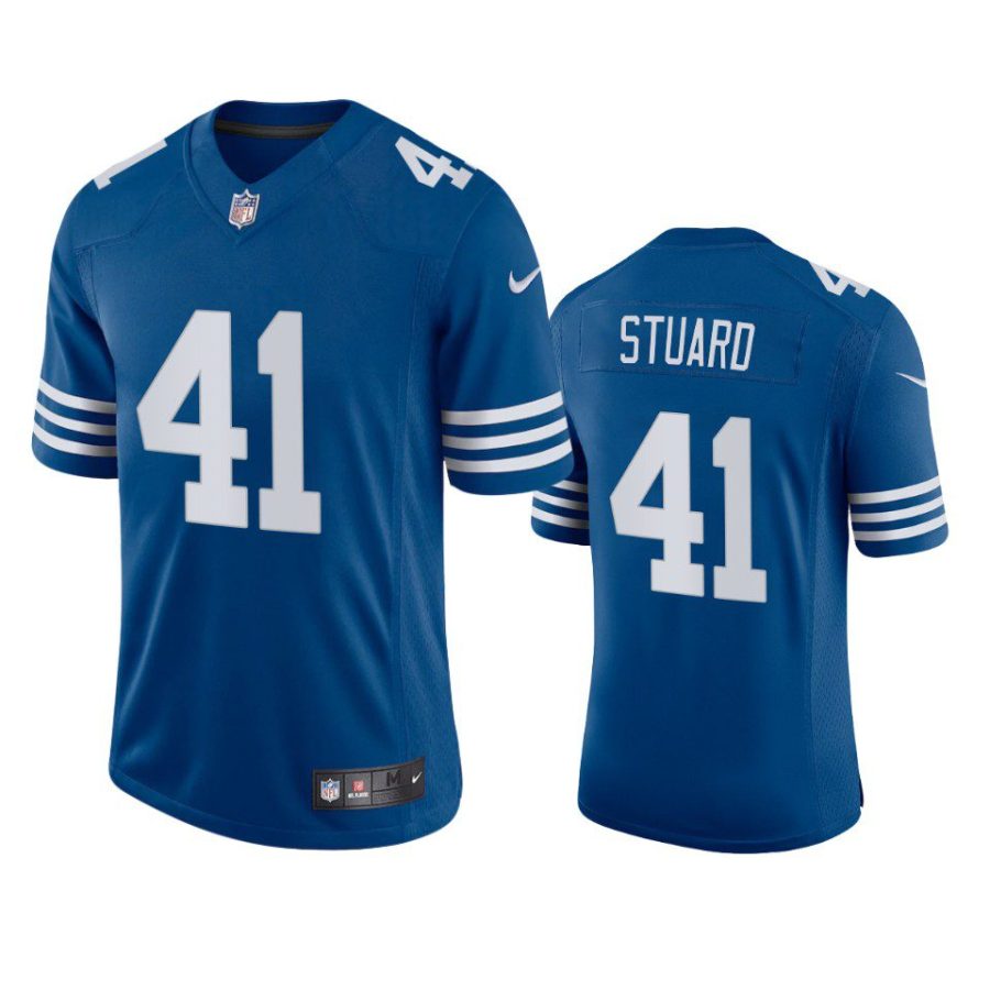 grant stuard colts jersey royal alternate vapor limited