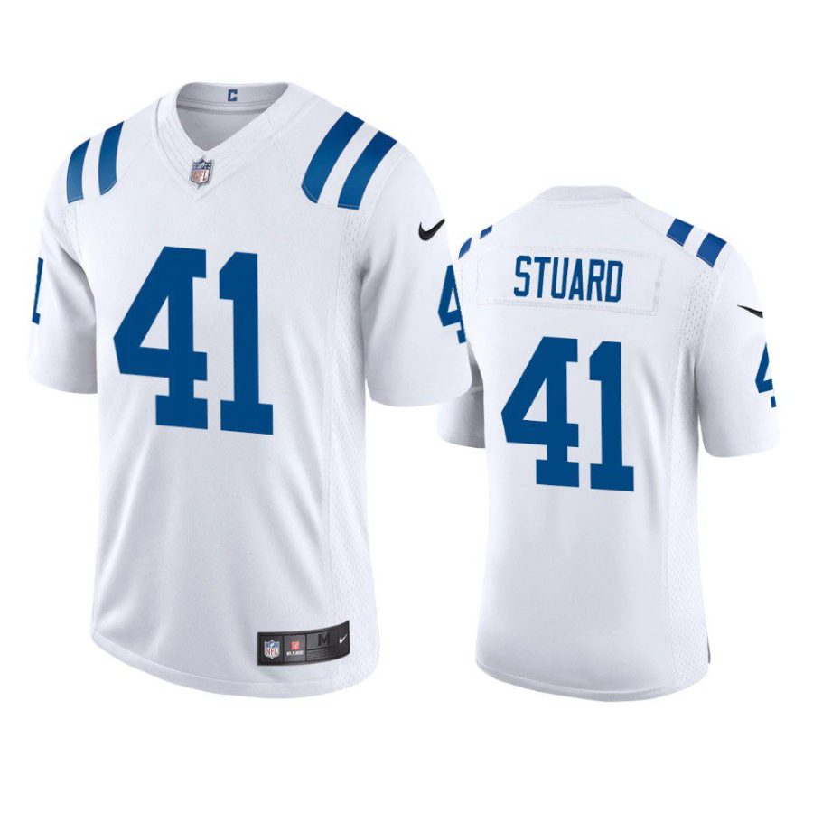 grant stuard colts jersey white vapor limited