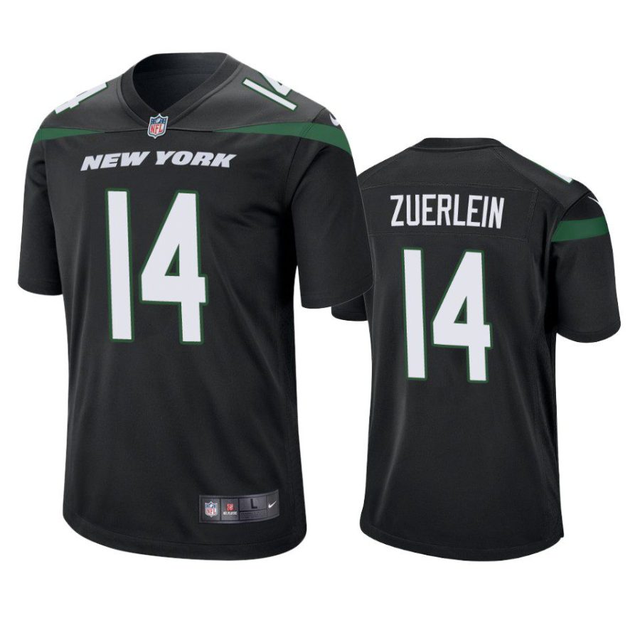 greg zuerlein jets black game jersey