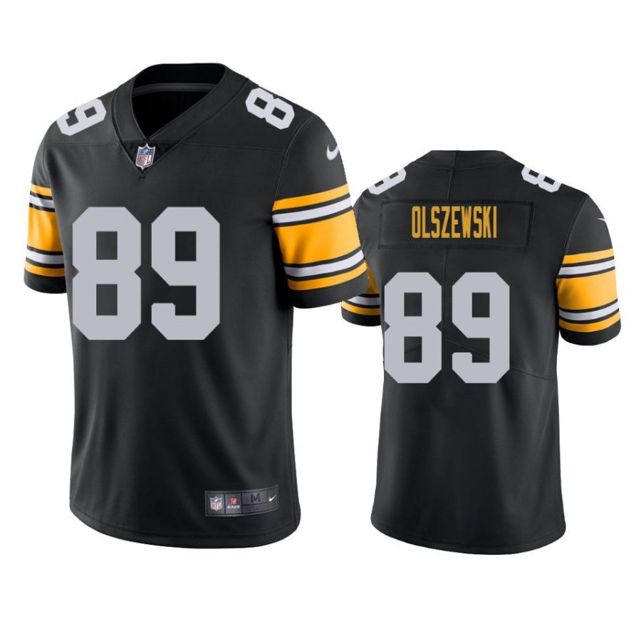 gunner olszewski steelers alternate vapor limited black jersey