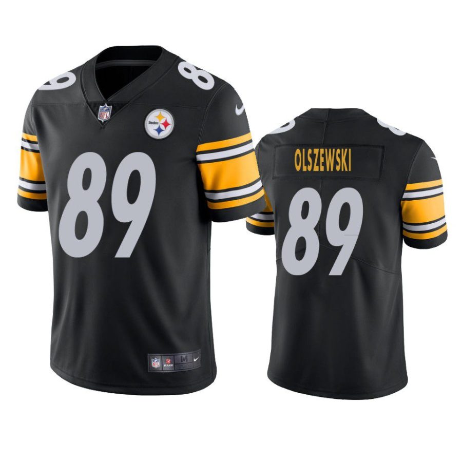 gunner olszewski steelers black vapor jersey