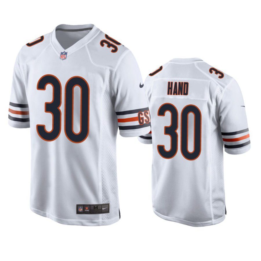 harrison hand bears white game jersey