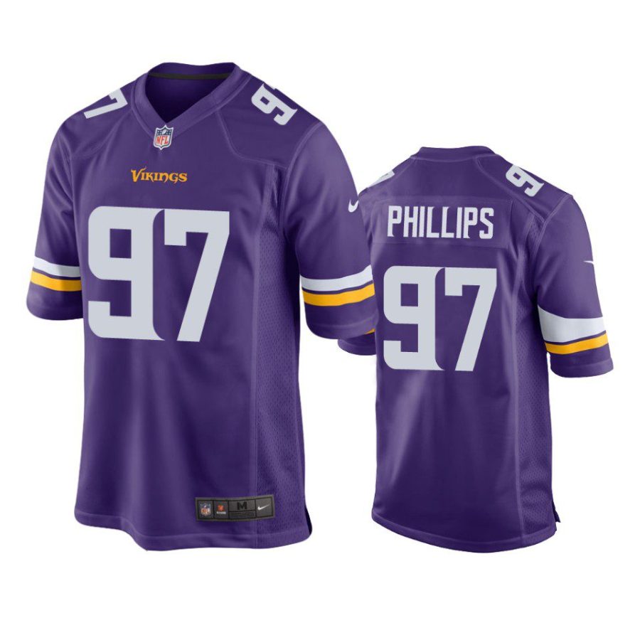 harrison phillips vikings purple game jersey