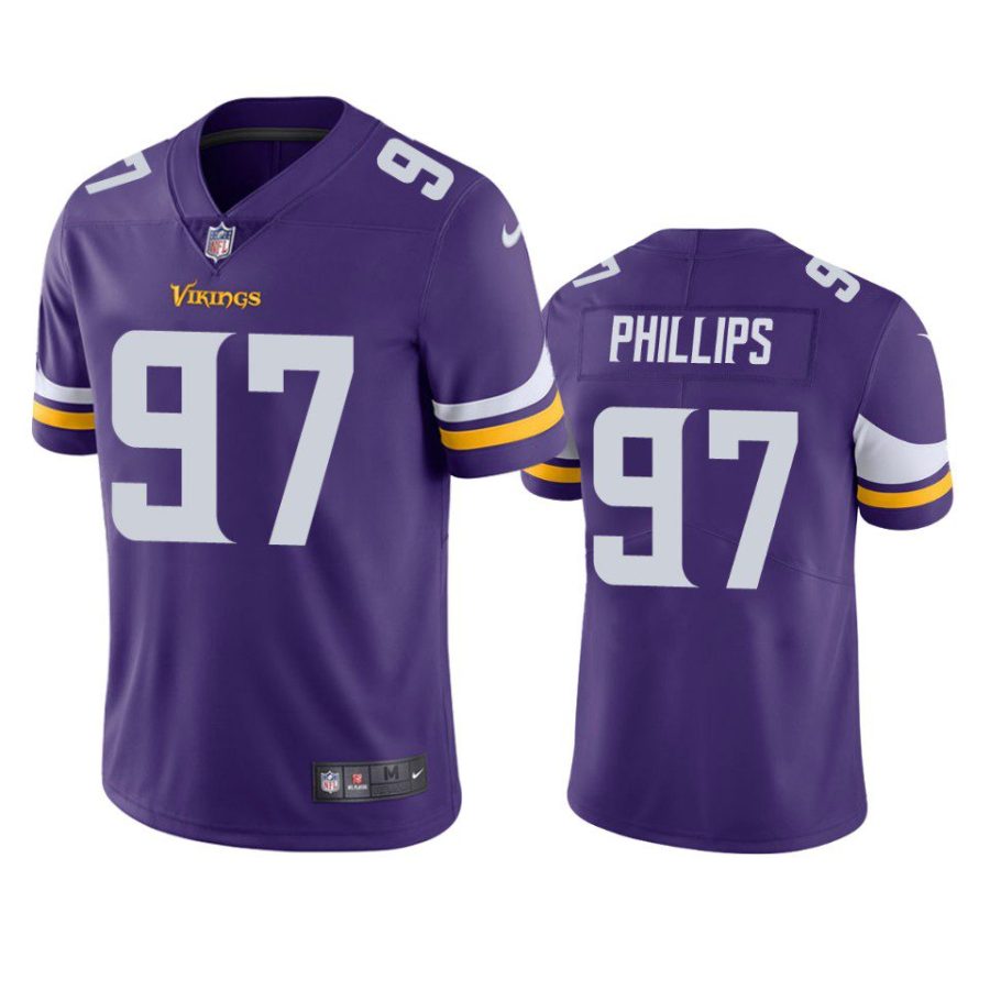 harrison phillips vikings vapor limited purple jersey