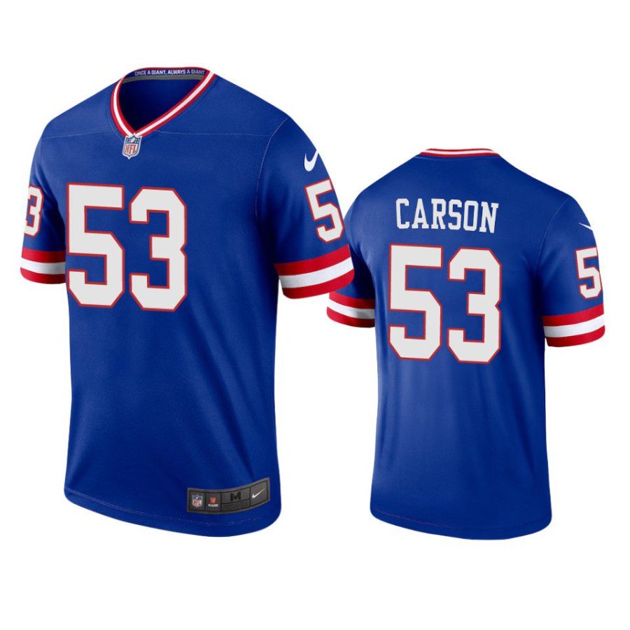 harry carson giants classic legend royal jersey