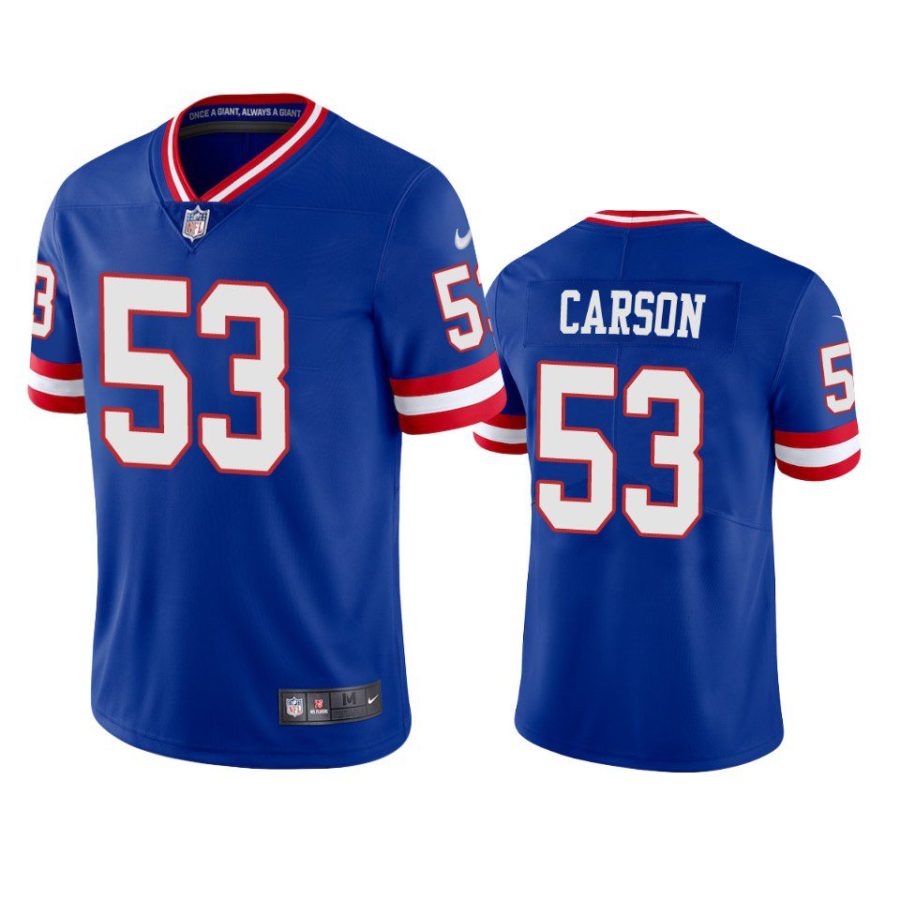 harry carson giants classic vapor limited royal jersey