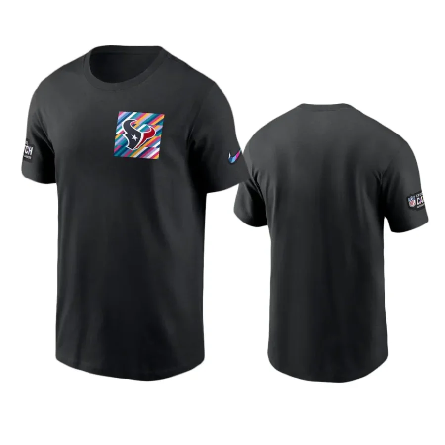 houston texans black 2023 nfl crucial catch sideline t shirt