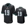 ian book eagles black game jersey