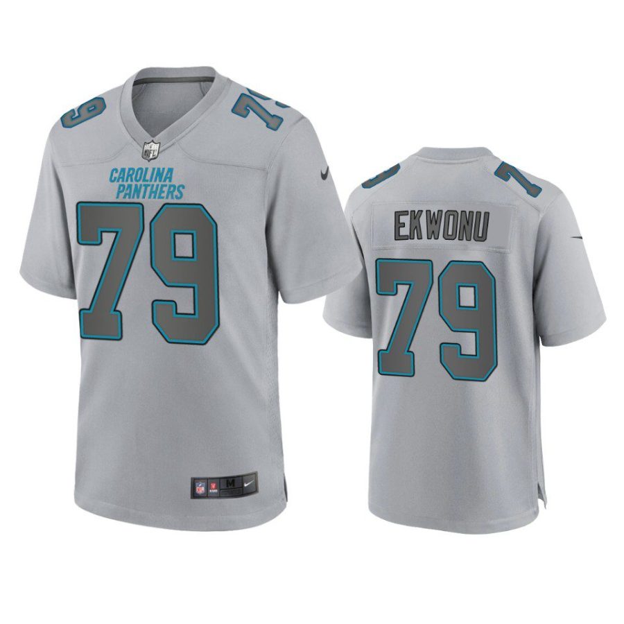 ikem ekwonu panthers gray atmosphere fashion game jersey