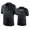 ikem ekwonu panthers reflective limited black jersey