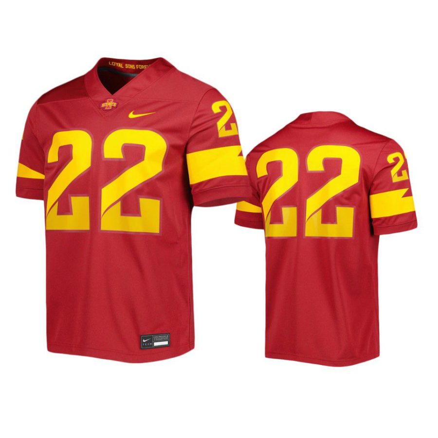 iowa state cyclones 22 cardinal untouchable jersey