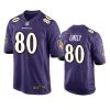 isaiah likely ravens purple game jersey