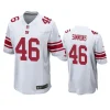 isaiah simmons giants white game jersey