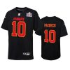 isiah pacheco carbon fashion super bowl lvii youth black jersey