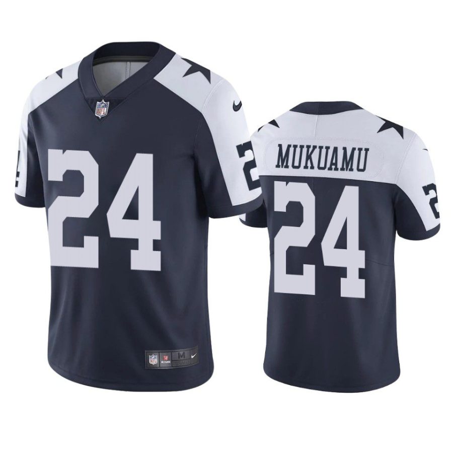 israel mukuamu cowboys jersey navy alternate vapor limited