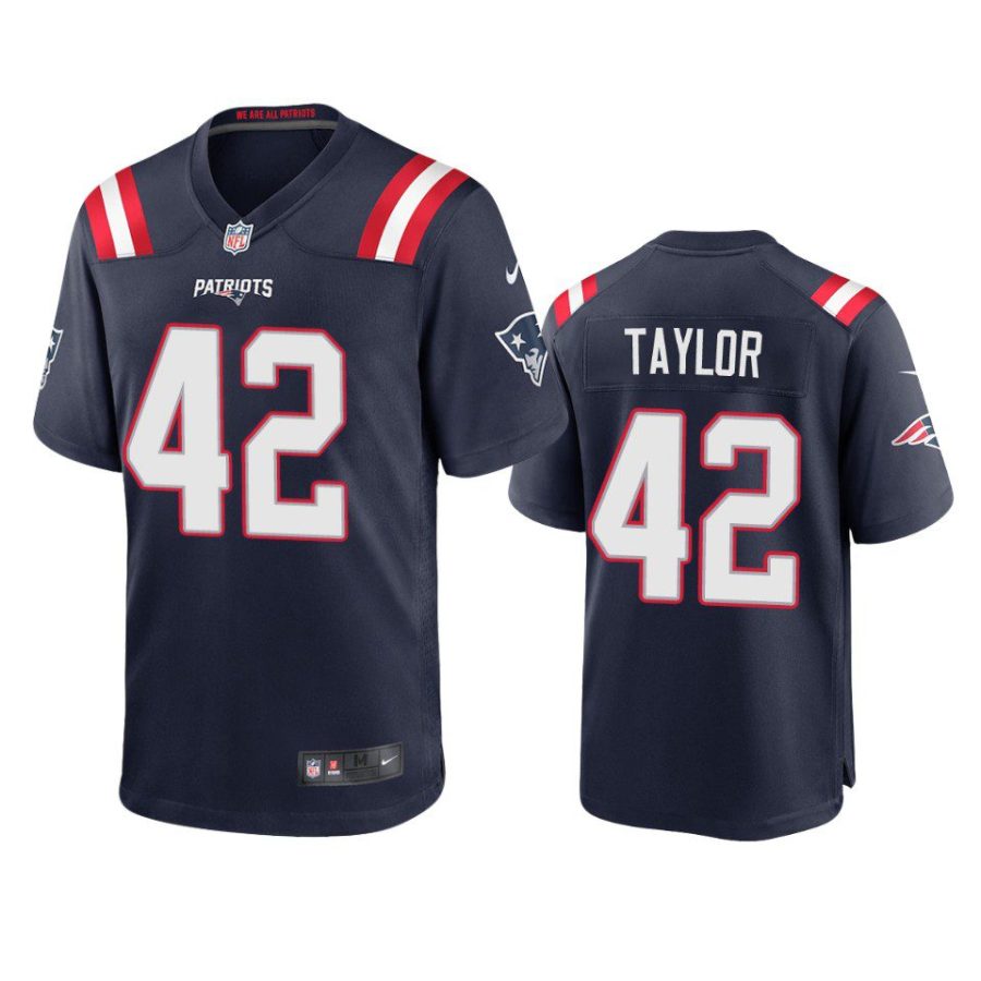 j.j. taylor patriots navy game jersey