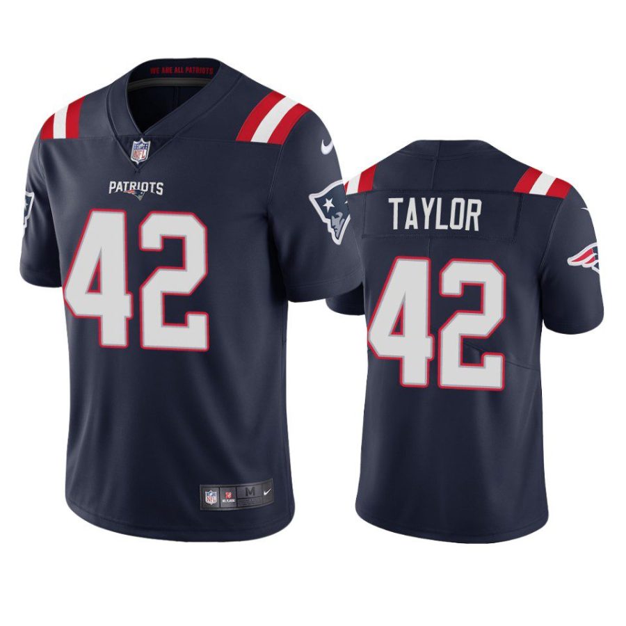 j.j. taylor patriots navy vapor jersey