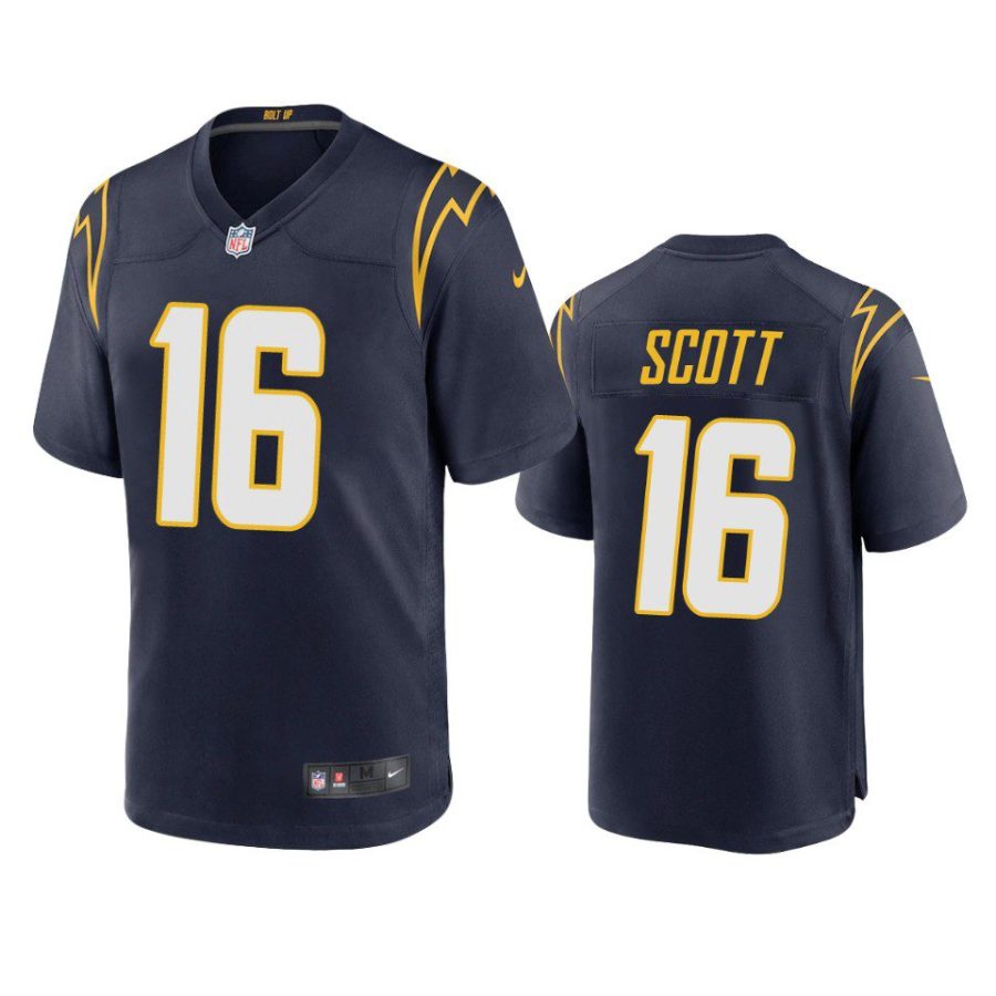 j.k. scott chargers navy alternate game jersey