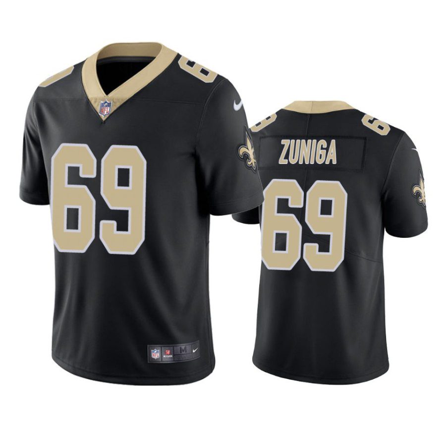 jabari zuniga saints vapor limited black jersey