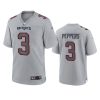 jabrill peppers patriots gray atmosphere fashion game jersey