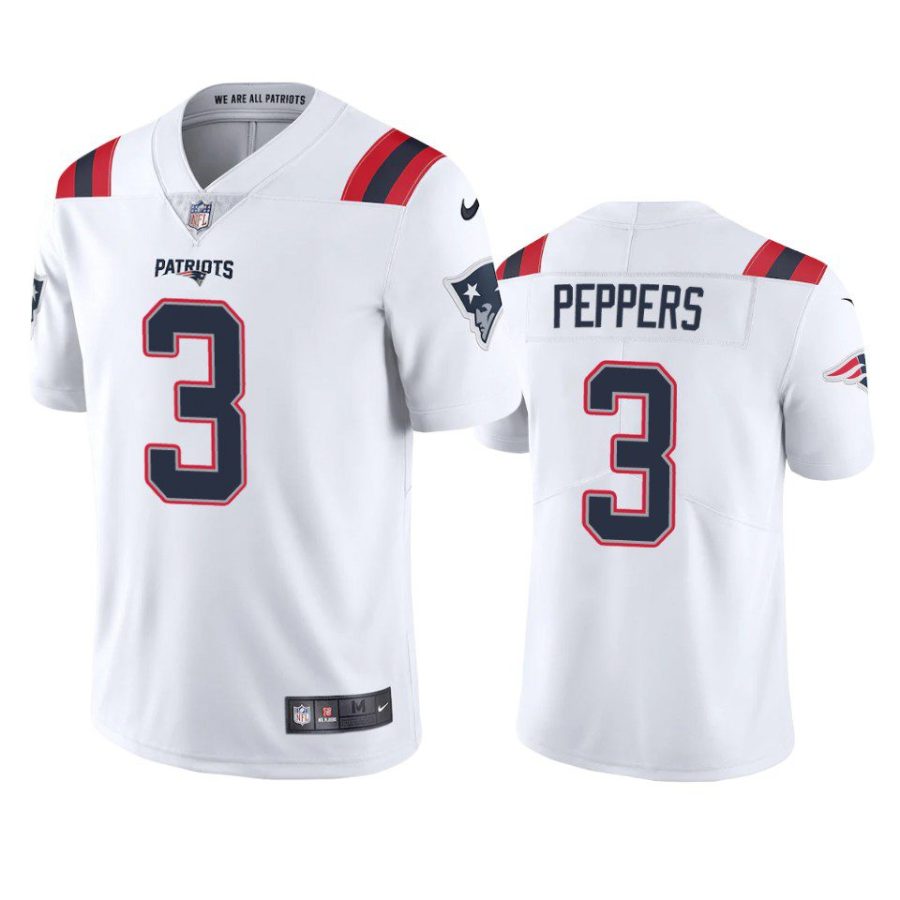 jabrill peppers patriots vapor limited white jersey