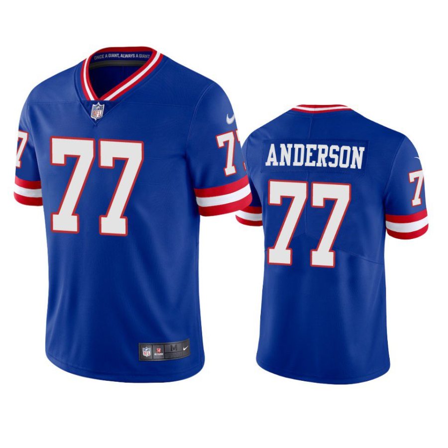 jack anderson giants classic vapor limited royal jersey