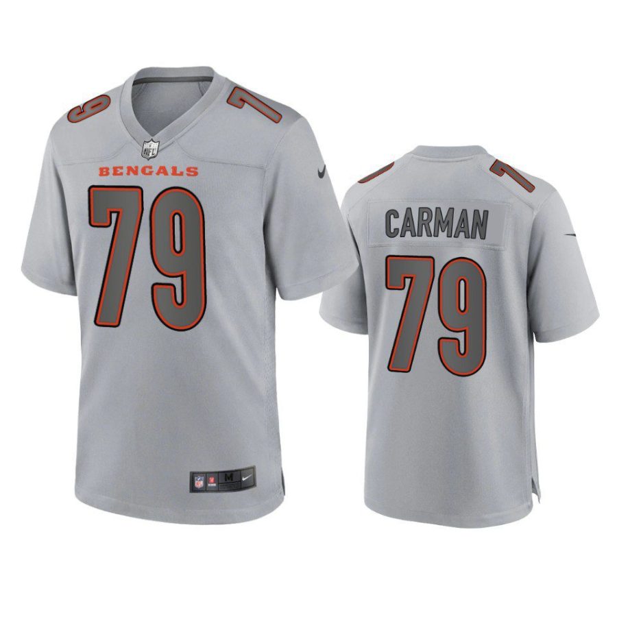 jackson carman bengals gray atmosphere fashion game jersey