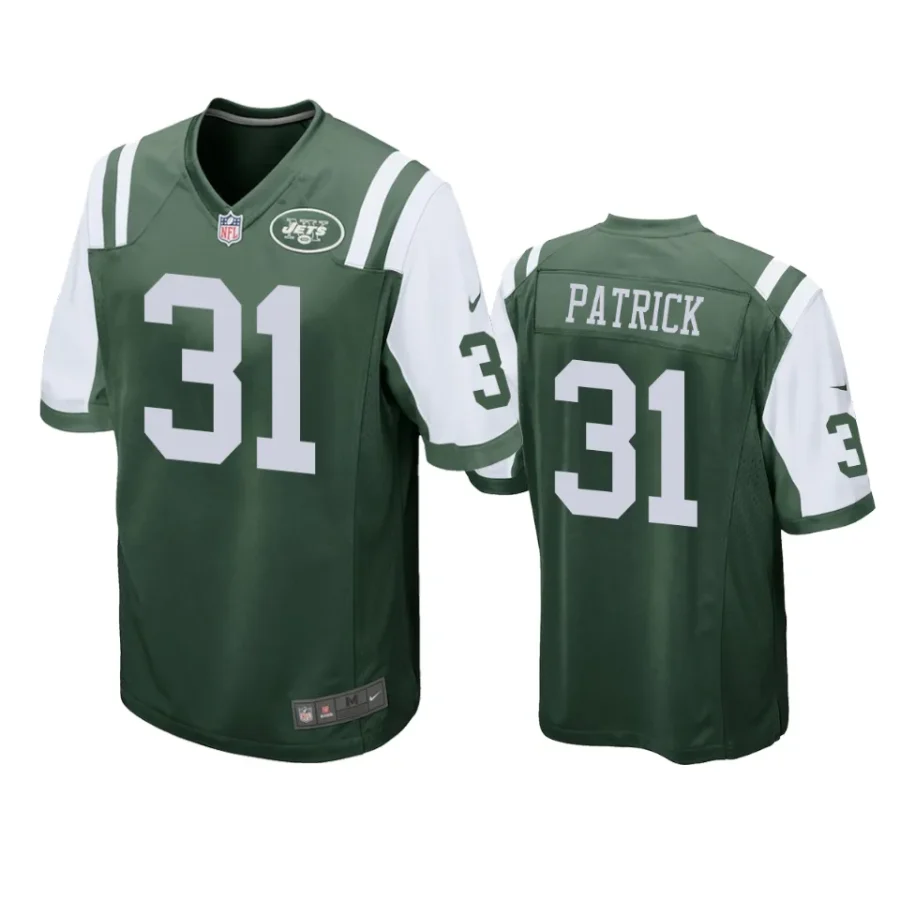 jacques patrick jets green game jersey