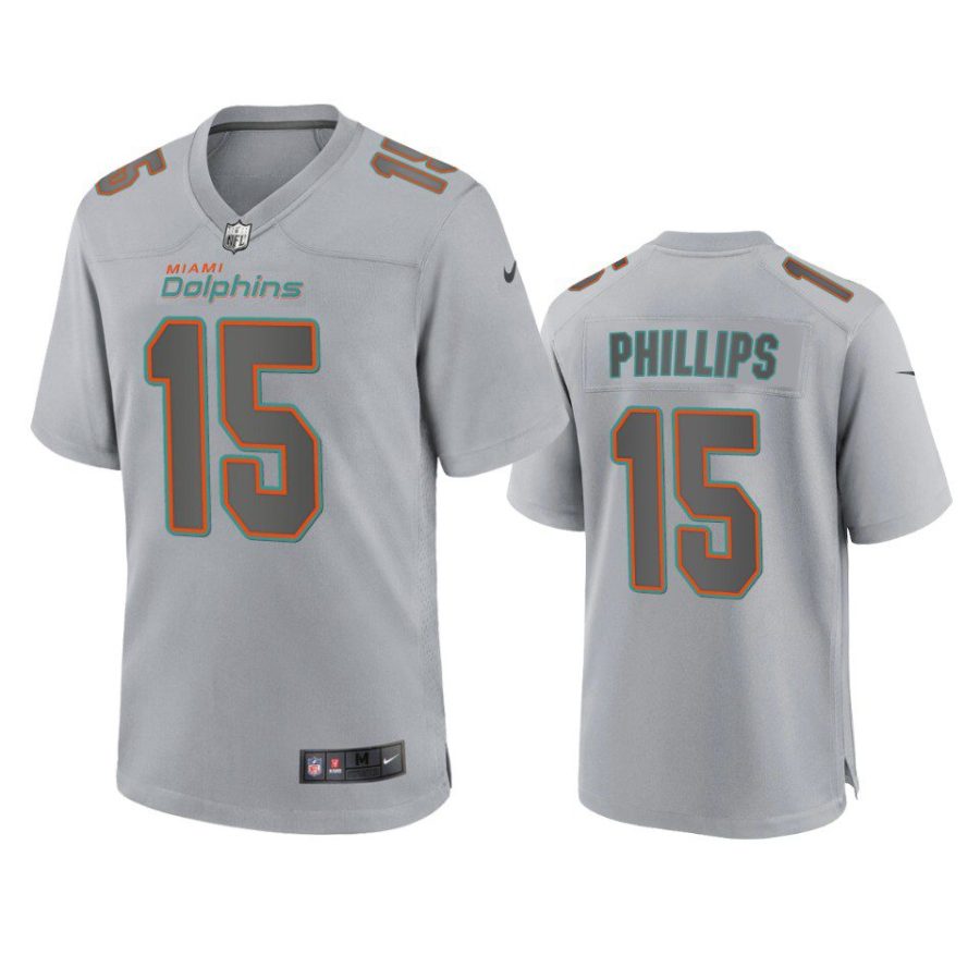 jaelan phillips dolphins gray atmosphere fashion game jersey