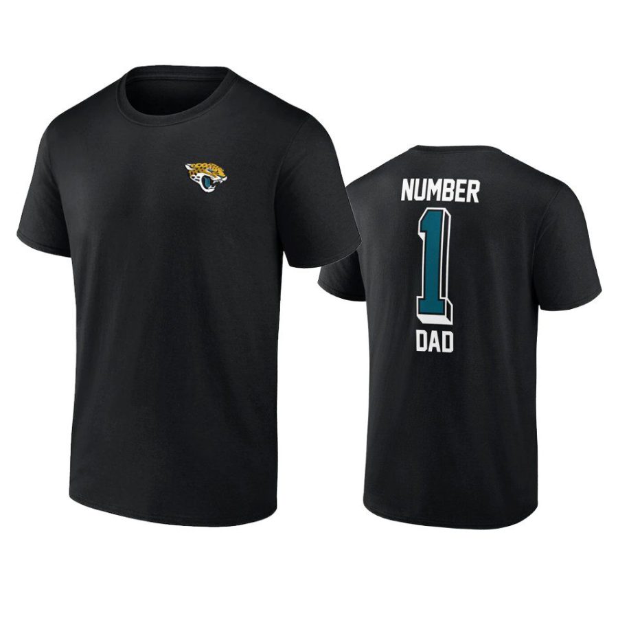 jaguars black fathers day number one dad t shirt