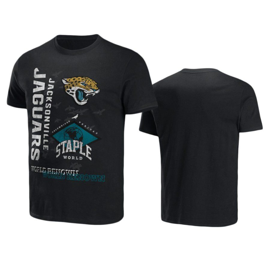 jaguars black staple world renowned t shirt