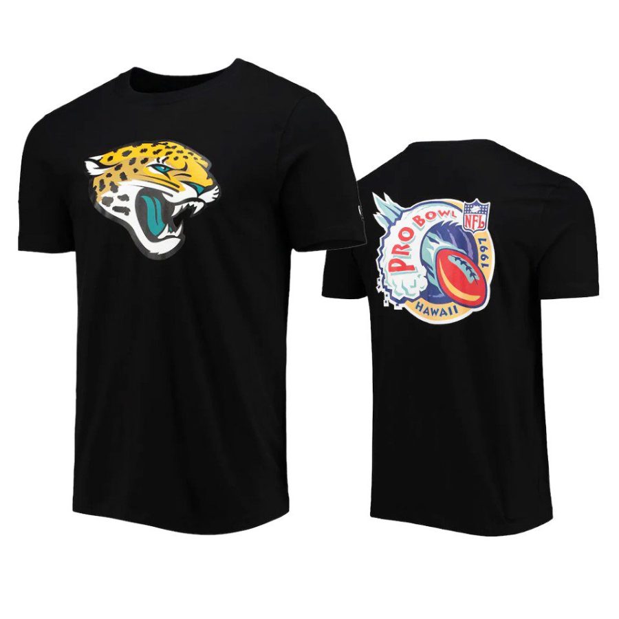 jaguars black team logo 1997 pro bowl t shirt