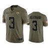 jaguars c.j. beathard olive limited 2022 salute to service jersey