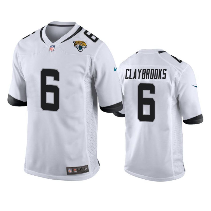 jaguars chris claybrooks game white jersey