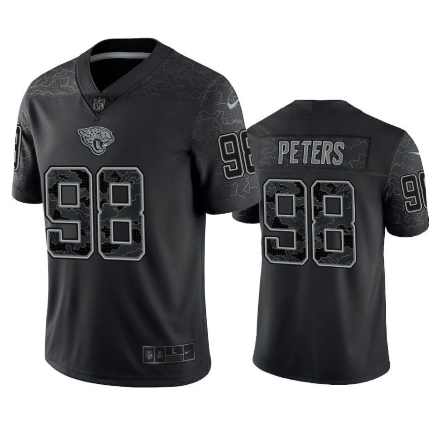 jaguars corey peters black reflective limited jersey