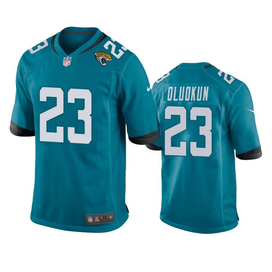 jaguars foyesade oluokun game teal jersey