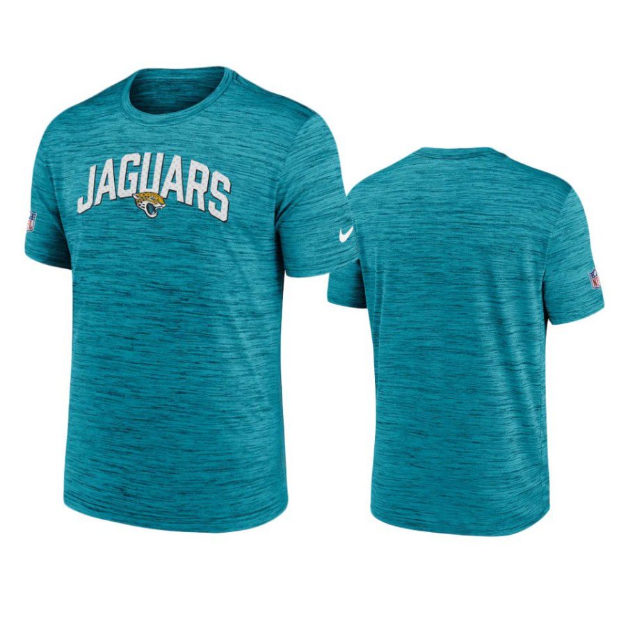 jaguars teal velocity athletic stack performance t shirt