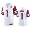 jahan dotson commanders white 90th anniversary game jersey