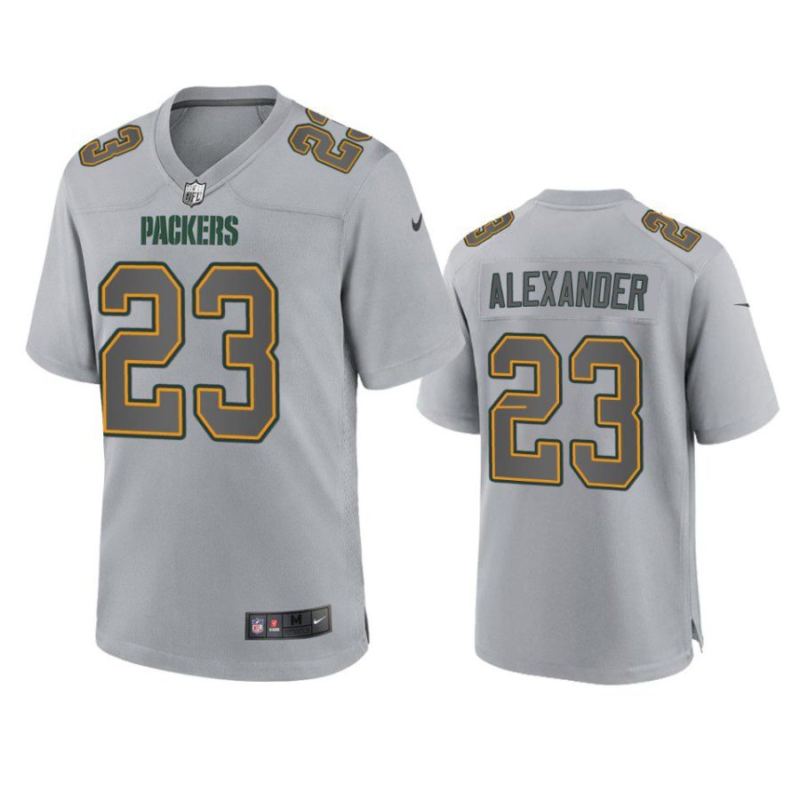 jaire alexander packers gray atmosphere fashion game jersey