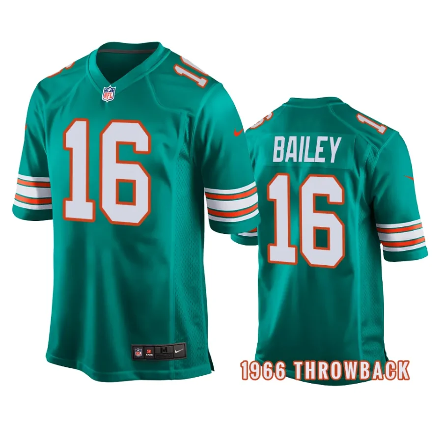 jake bailey dolphins aqua 1966 throwback jersey