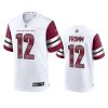 jake fromm commanders white game jersey