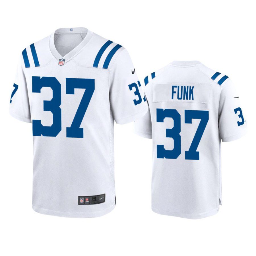 jake funk colts white game jersey