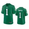 jalen hurts eagles alternate game kelly green jersey